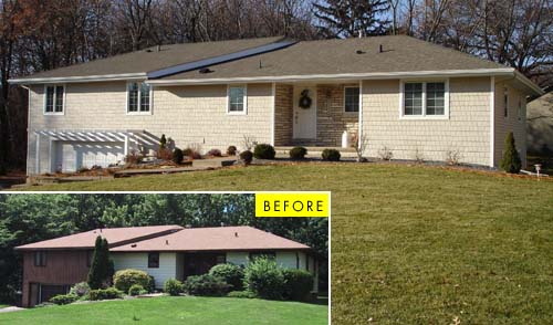 New siding can completely transform a dated house.